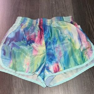rainbow champion shorts size L in kids worn once